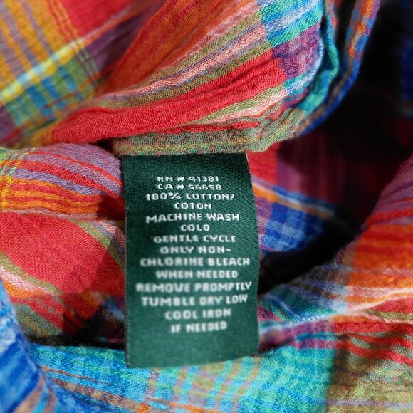 Lauren Ralph Lauren Bundle 3X Tops Blouses Buttons Women Cotton Classic - Picture 9 of 12